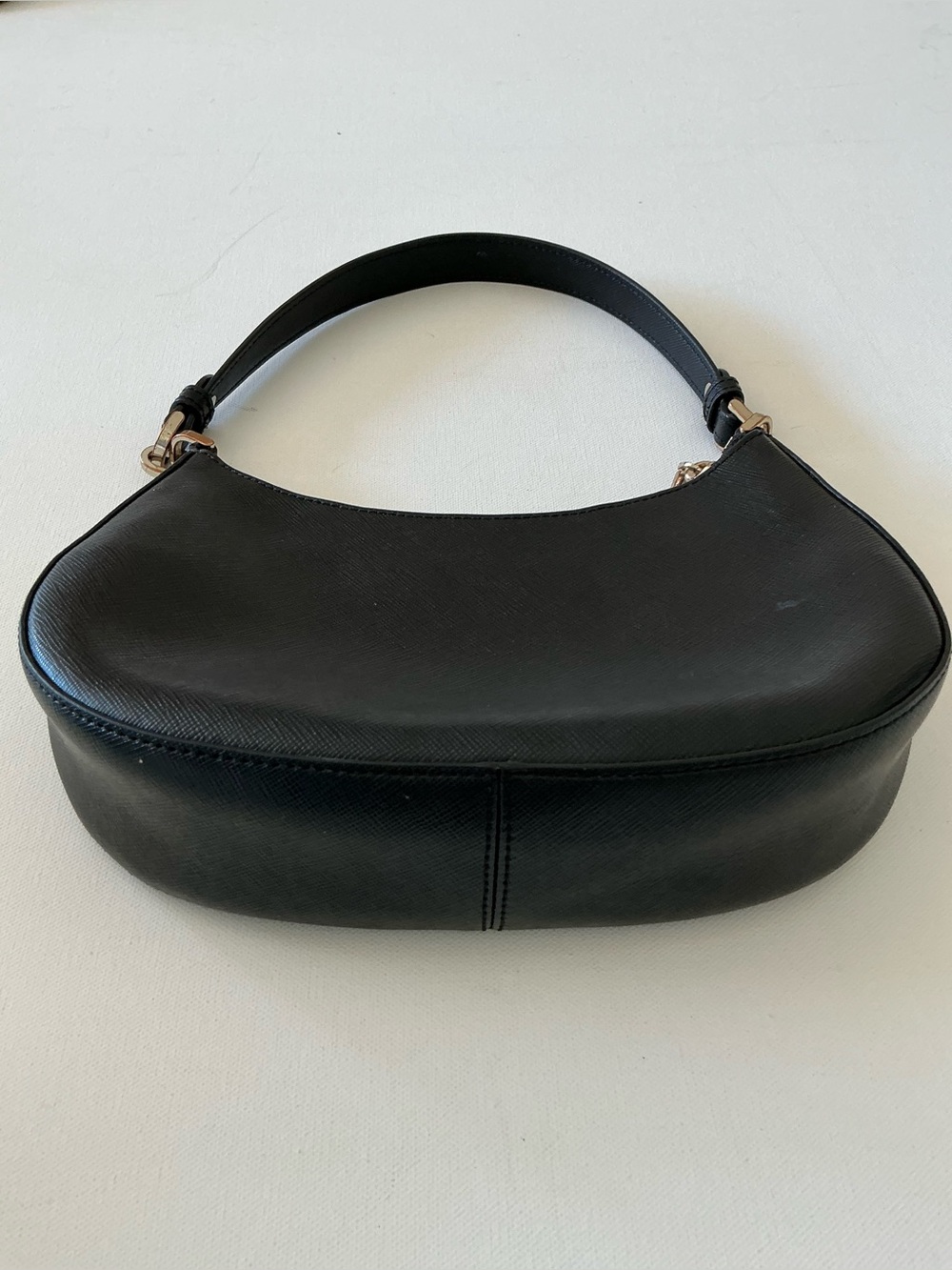Kate Spade New York Black Saffiano Leather Mini Shoulder Bag Purse - Picture 5 of 15